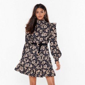NastyGal Nothing Bud Flowers Floral Mini Dress